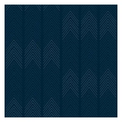 (Blue) Nyle Chevron Stripe Vinyl Wallpaper Fine Decor