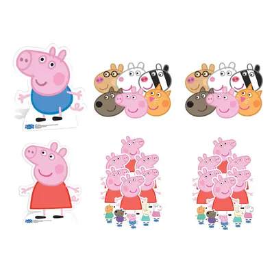 Peppa Pig and George Party Pack with Cardboard Cutouts, Masks and Tabletops