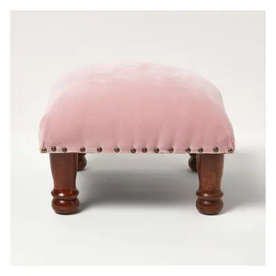 (Pink, x x cm) Mable Velvet Footstool