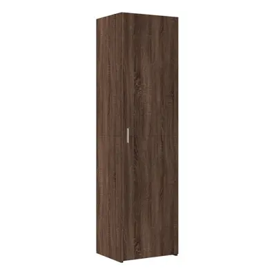 (brown oak) vidaXL Highboard Sideboard Side Cabinet Cupboard Concrete Grey Engineered Wood