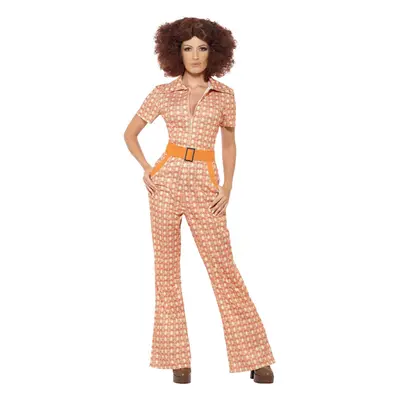 Smiffys womens Authentic 70s Chic Costume Orange - US Size