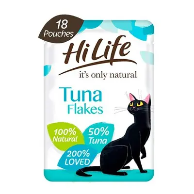 HiLife it's only natural - Complete Wet Cat Food - Tuna Flakes - 100% Natural Ingredients Grain 