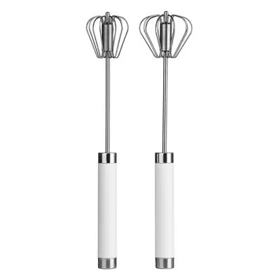 Premier Housewares Stainless Steel Press and Spin Whisks - Set of