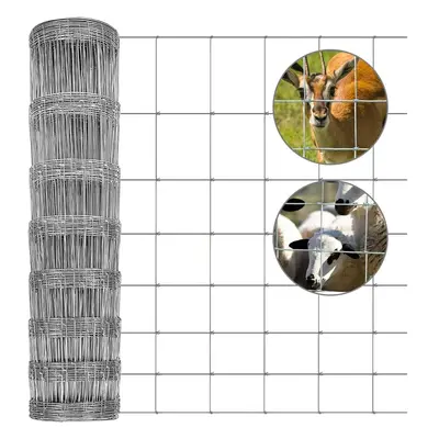 Garden Home 50m L8 Wire Stock Fencing Hot Dipped Galvanized Netting Farm Paddock Boundary Fence 