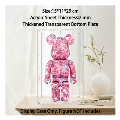 (A) Dustproof Box Building Blocks Bearbrick Acrylic Display Box Suitable For Doll Transparent Ha