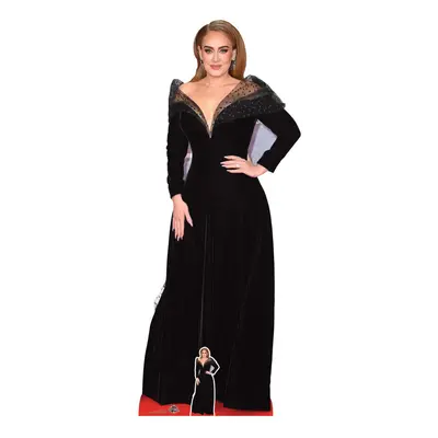 Adele Black Dress Lifesize Cardboard Cutout / Standee/ Stand Up