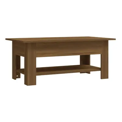 (brown oak) vidaXL Coffee Table Couch Table Hall End Center Accent Table Engineered Wood