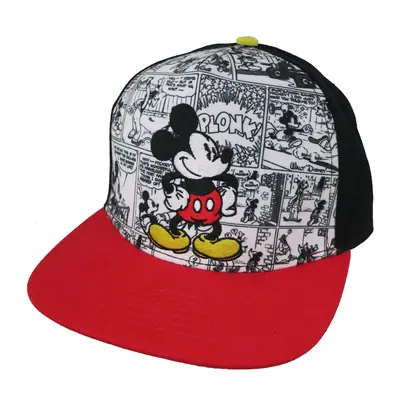 Disney Mickey Mouse Comics Adult Baseball Cap [6013] Red and Black