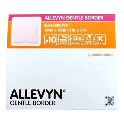 Allevyn Gentle Border 15cmx15cm Dressings Silicone Adhesive