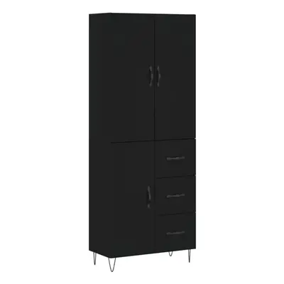 (black, door drawers) vidaXL Highboard Sideboard Storage Cabinet Home Side Cabinet Engineered Wo