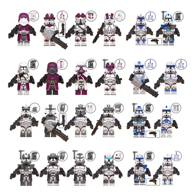 24Pcs Fit Lego Star Wars Empire Storm Trooper Minifigures Kids Toys