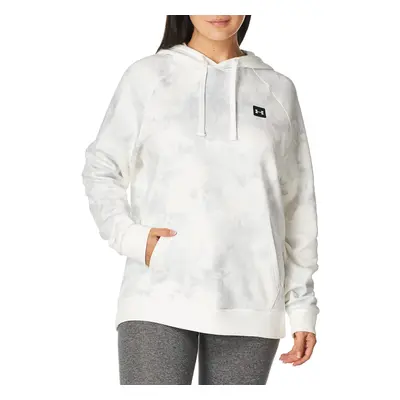 Under Armour Men's Rival Fleece Hoodie White/Tie-Dye Large