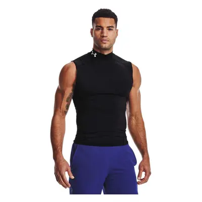 Under Armour Men's HeatGear Armour Compression Mock Sleeveless Black