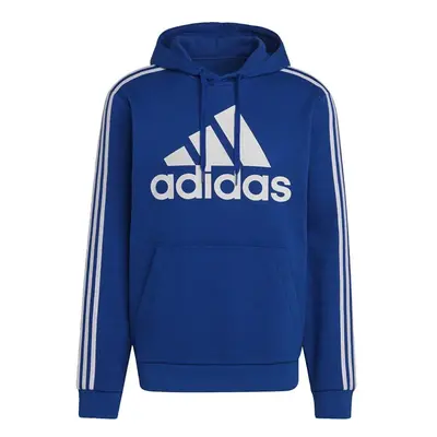 adidas Men's Standard 3-Stripes Fleece Hooded Sweatshirt Team Royal B