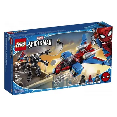 LEGO Marvel Spider-Man Spider-Jet vs Venom Mech Superhero Gift f