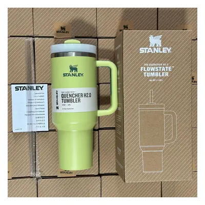 (light green) Stanley Quencher H2.0 FlowState Tumbler 40oz Cup 1.2L