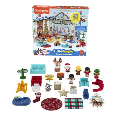 Fisher-Price Little People Advent Calendar Christmas playset Toys for Pretend Play Gift for Todd