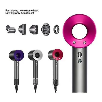 (purple) 5in1 Hair Dryer Professional Salon Leafless Blower