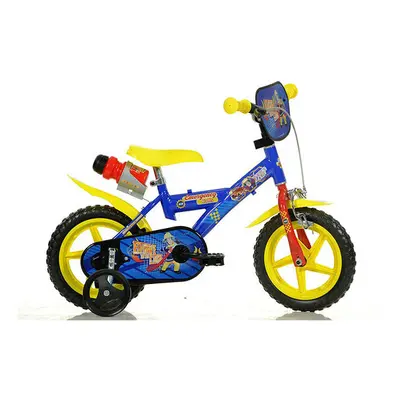 Dino Fireman Sam Blue Boys Bike with Drinks Bottle - 12" Mag Wheels