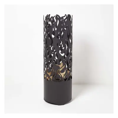 Homescapes Large Fire Drum with Laser Cut Design, 1.2m Tall