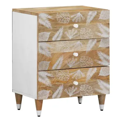 vidaXL Bedside Cabinet 50x33x60 cm Solid Wood Mango bedside table nightstand