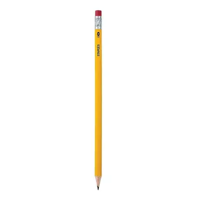 STAPLES 2072146#2 Pre-Sharpened Wood Pencils Yellow 24/Pk (29046)