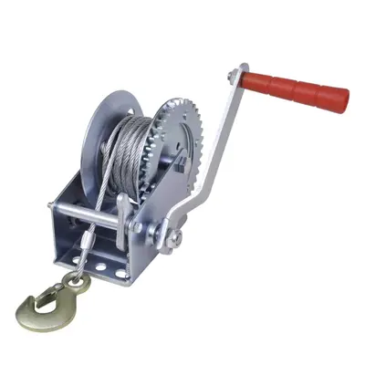 vidaXL Hand Winch kg Business Industrial Hoist Lift Manual Winch Puller