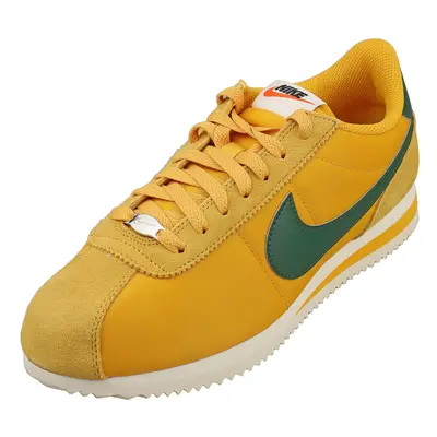 (6) Nike Cortez Womens Fashion Trainers in Yellow Green