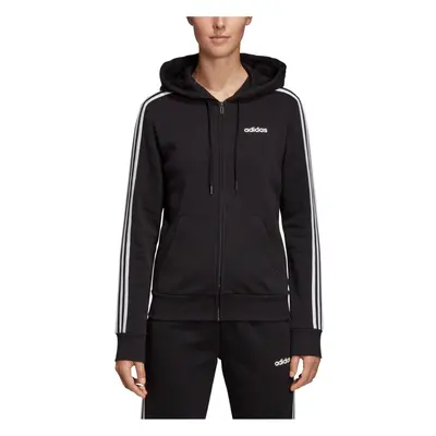 adidas Women's Essentials Women's 3-Stripes Fleece Hoodie Black/White