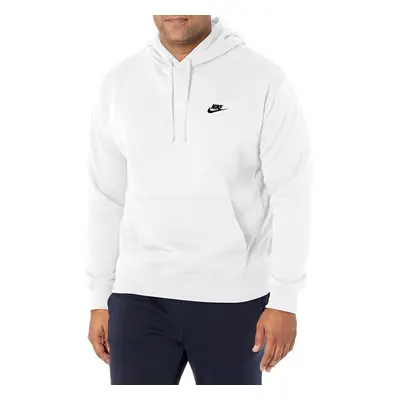 NIKE Pull Over Hoodie White/White/Black 3X-Large-T