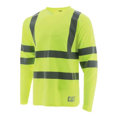 Caterpillar Men's Long Sleeve Class III Tee Hi-Vis Yellow