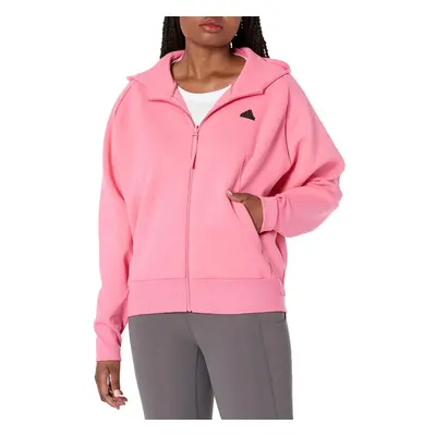 adidas Women's Z.N.E. Fullzip Hoodie Pink Fusion Small