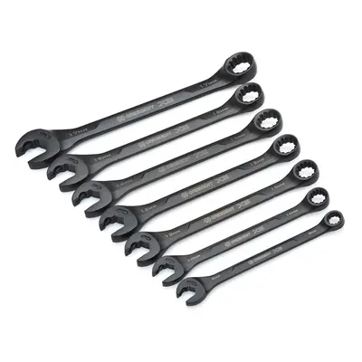 CX6RWM7 Piece x6 Combination Wrench Set with Ratcheting Open-End and Static Box-End, Metric, 8-1