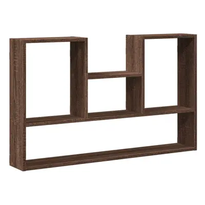 (brown oak) vidaXL Wall Shelf Floating Shelf Display Storage Shelf Engineered Wood