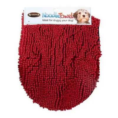 (One Size, Burgundy) Scruffs Noodle Dog Drying Towel