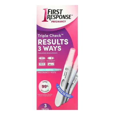 First Response, Triple Check Pregnancy Tests, Tests