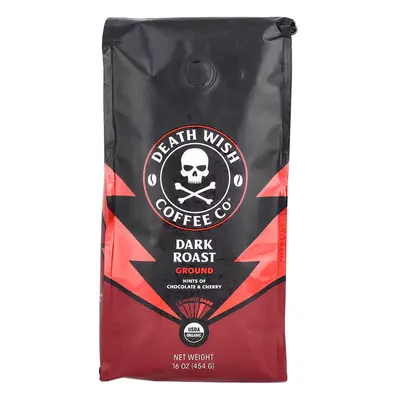 Death Wish Coffee, Ground, Dark Roast, 454g