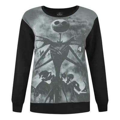 (Small) Disney The Nightmare Before Christmas Christmas Jumper (Womens Black)