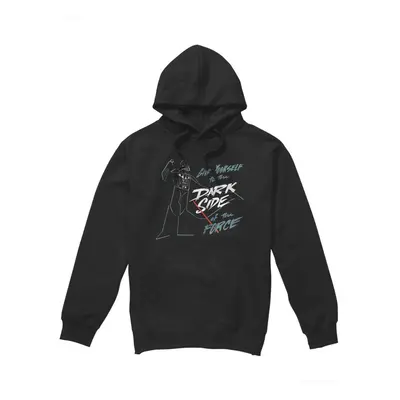 (XL, Black) Star Wars Mens Give Yourself To The Darkside Hoodie