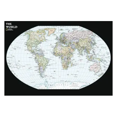 Maps: World Contemporary Wall Map - Compact - 23.25 x in - Laminated