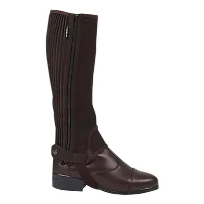 (X-Large, Brown) Dublin Unisex Easy-Care Half Chaps II