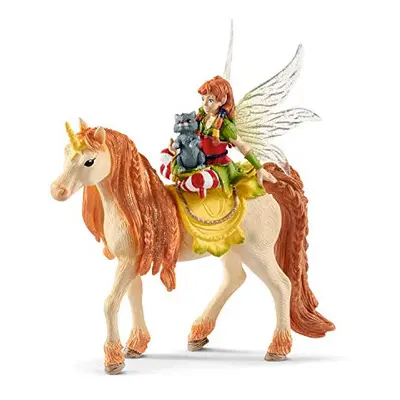 Schleich Bayala Fairy Marween Doll with Glitter Unicorn Figurine 3pc. Playset - Featuring Magica