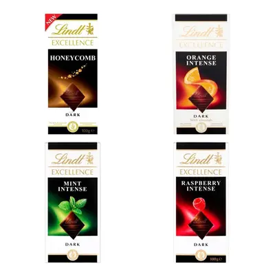 Lindt Dark Honeycomb, Dark Orange, Dark Mint & Dark Raspberry Hamper