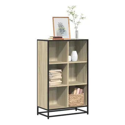 vidaXL Book Cabinet Sonoma Oak 65.5x33x107.5 cm Engineered Wood