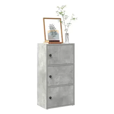 vidaXL Bookcase Concrete Grey 40x24x77 cm Engineered Wood