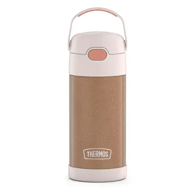 THERMOS FUNTAINER Water Bottle with Straw Ounce Rose Gold Glitter Kids Stainless Steel Vacuum In