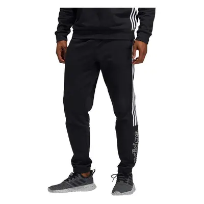 adidas 3-Stripes Fleece Linear Pants Men's Black Size