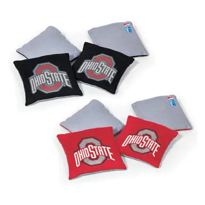 Wild Sports NCAA Ohio State Buckeyes 8pk Dual Sided Bean Bags Team Co