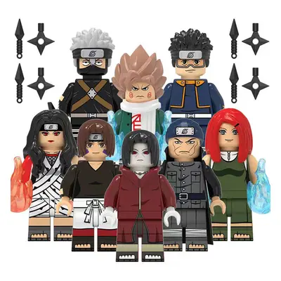 (8PCS-M) Naruto Minifigures Kid's Toys Fit Lego