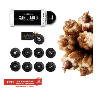 San Diablo Artisan Churros Gourmet Kitchen Gadget whollow nozzle for filled churros other nozzle